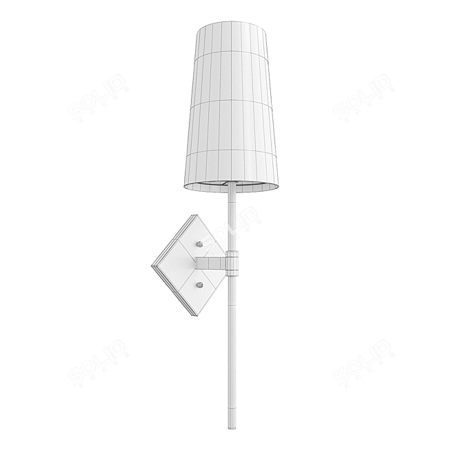 Elegant Clair Wall Light 3D model image 2