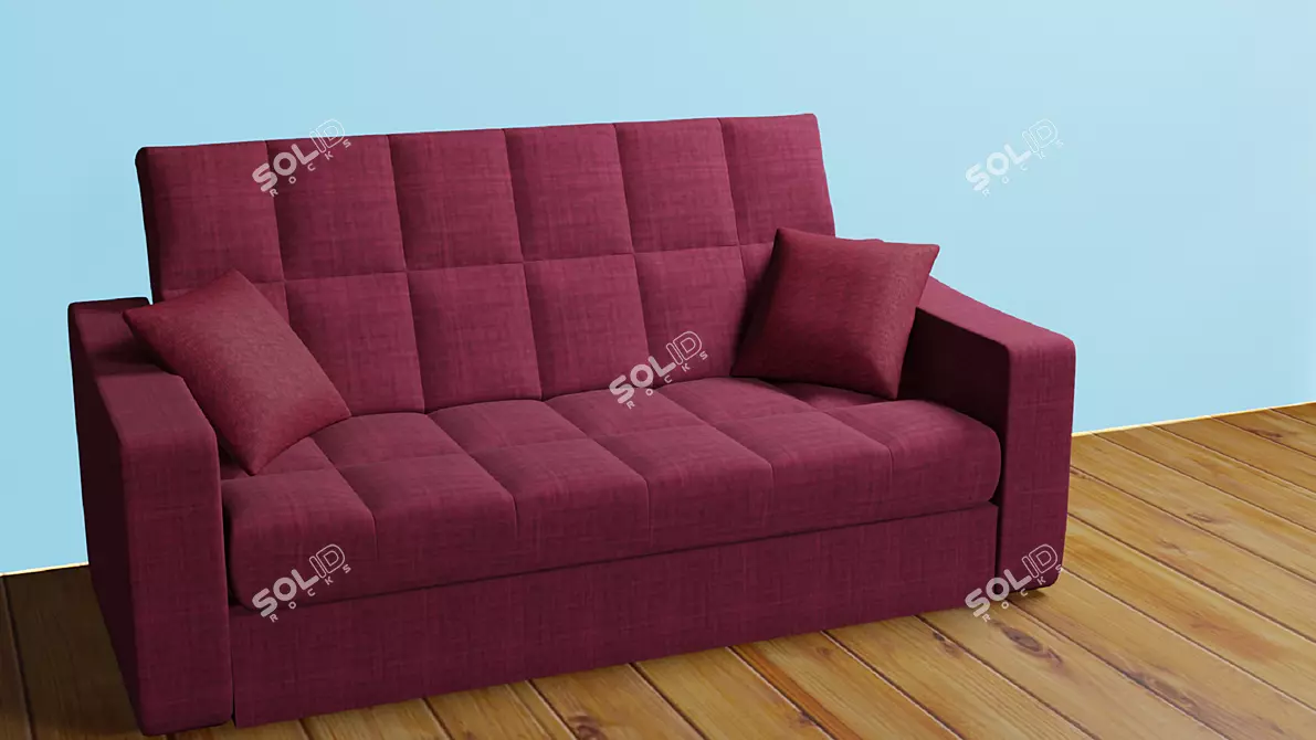 Modern 3D Sofa Design 3D model image 1