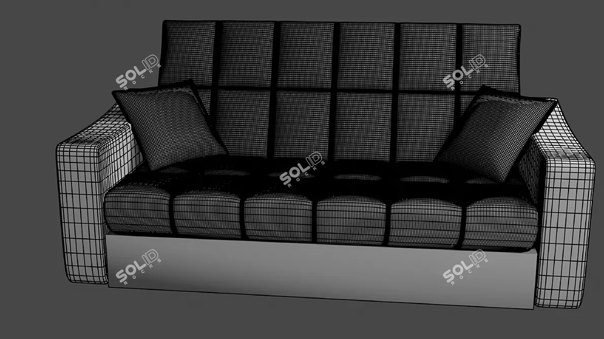 Modern 3D Sofa Design 3D model image 6