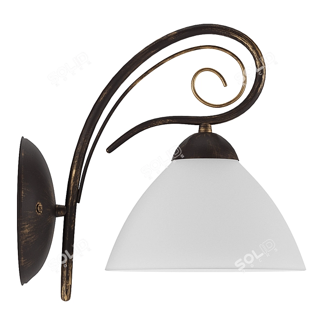 Modern Wall Lamp Alfa Inca 3D model image 2