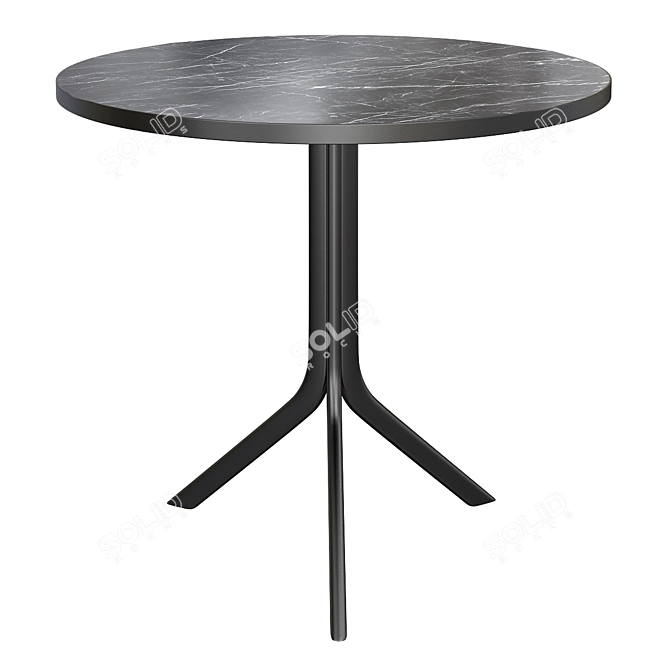 Elegant BISTRO Marble Table: RETEGUI Design 3D model image 1