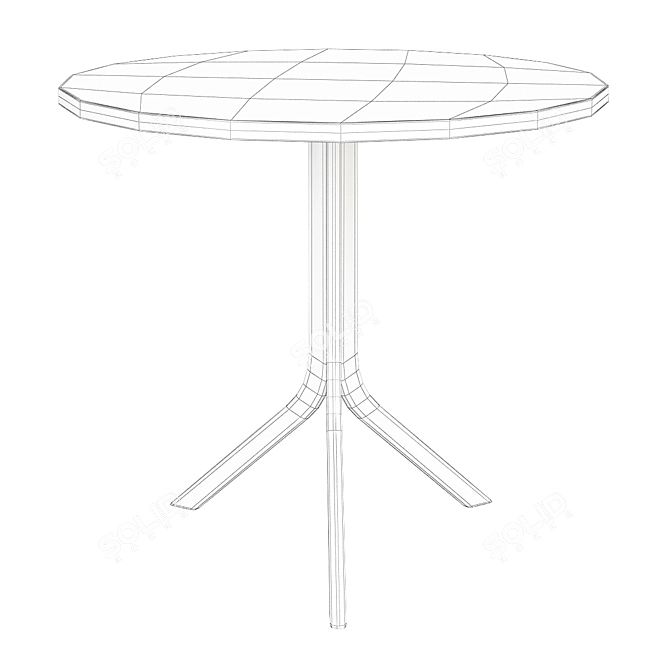 Elegant BISTRO Marble Table: RETEGUI Design 3D model image 2