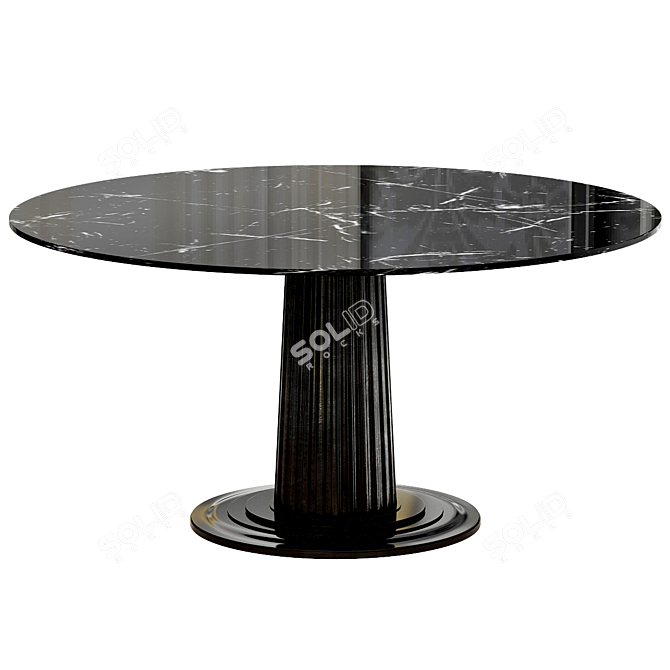 Elegance Marble Dining Table 3D model image 1