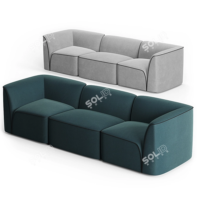 Flora Organic Modular Sofa 3D model image 1