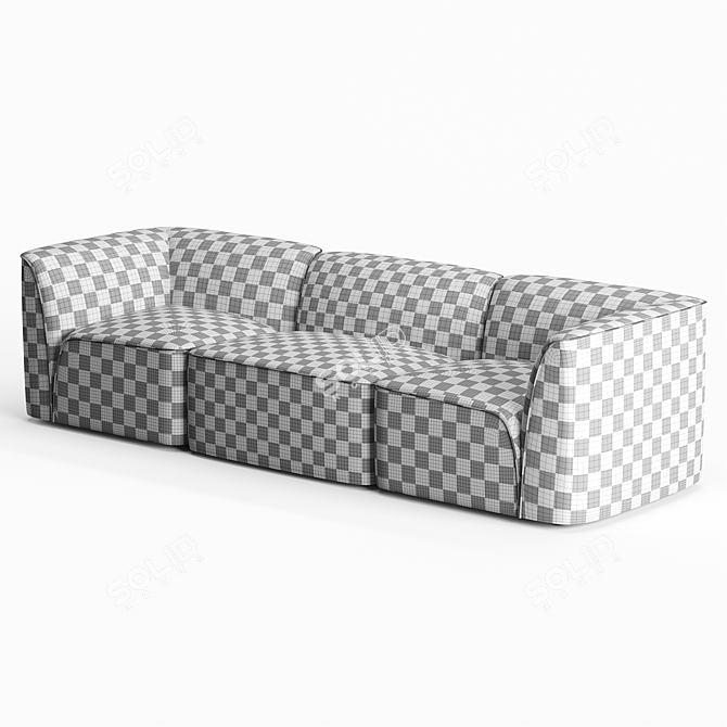 Flora Organic Modular Sofa 3D model image 5