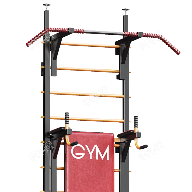 Sport Swedish Wall: Versatile Fitness Equipment 3D model image 5