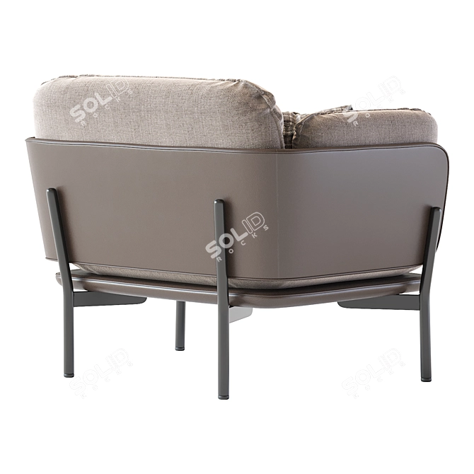  Sleek Sussex Armchair: Contemporary Comfort 3D model image 2