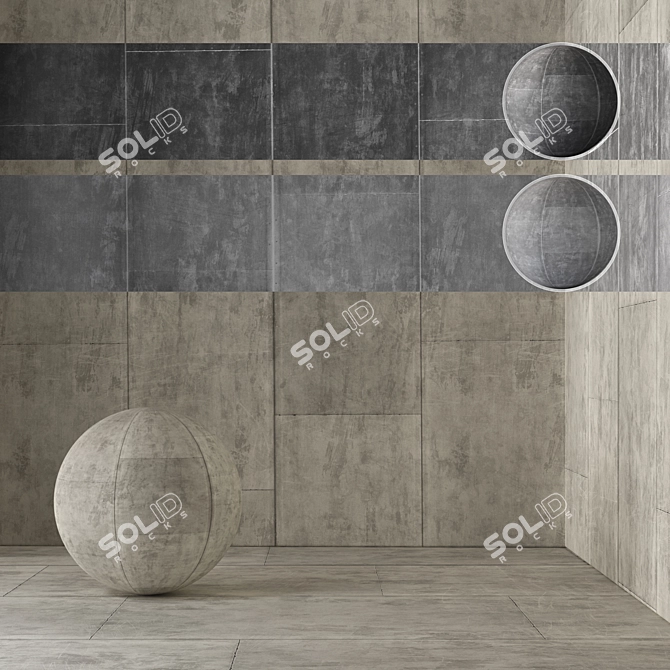 Seamless Tile Drywall Panels 3D model image 1