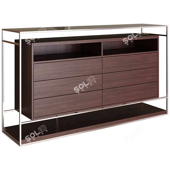 Valerian Chest: 75cm H, 42cm D, 140cm L 3D model image 1