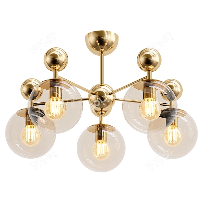 Evoluce Pechio Sle Chandelier 3D model image 1