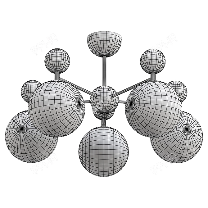 Evoluce Pechio Sle Chandelier 3D model image 2