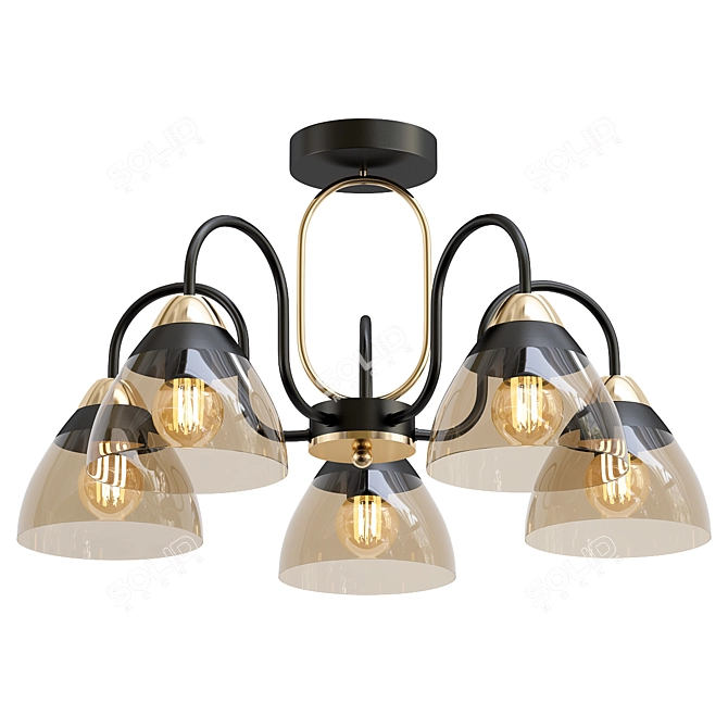 De Markt Alfa Ceiling Chandelier 3D model image 1