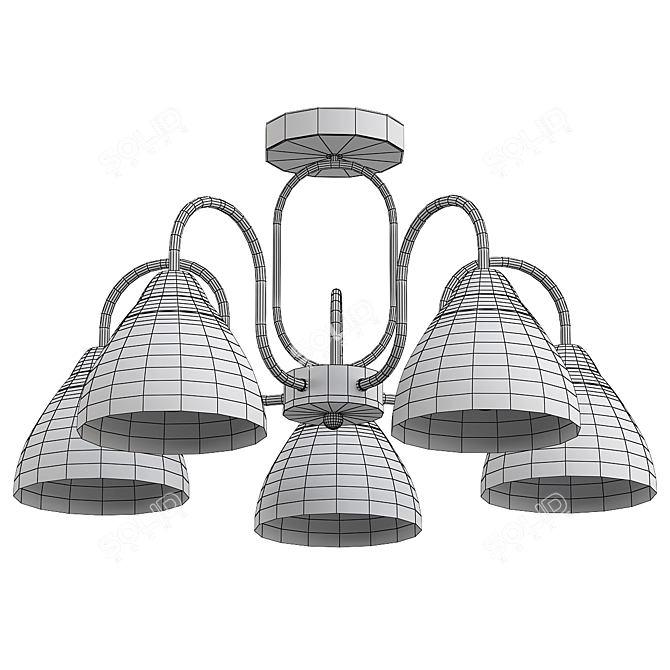 De Markt Alfa Ceiling Chandelier 3D model image 2