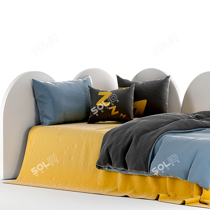 Happy Color Corner Bed Set 3D model image 5