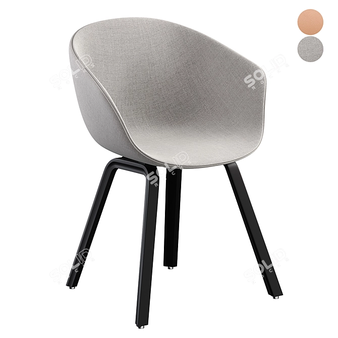 Hay About A Chair AAC23 - Modern Scandinavian Design 3D model image 1