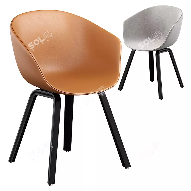Hay About A Chair AAC23 - Modern Scandinavian Design 3D model image 3