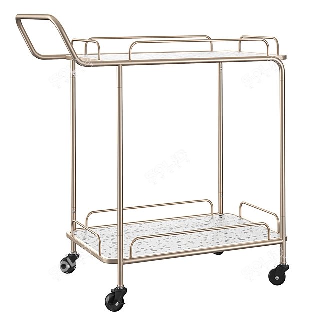 Modern Kitchen Trolley: Galena 3D model image 2