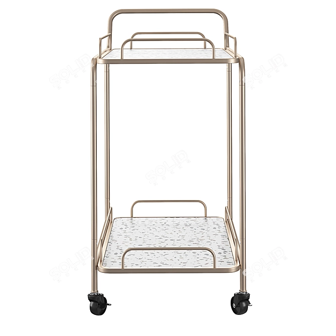 Modern Kitchen Trolley: Galena 3D model image 4