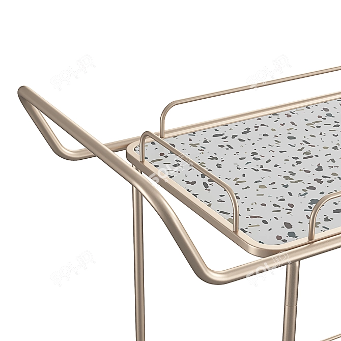 Modern Kitchen Trolley: Galena 3D model image 5