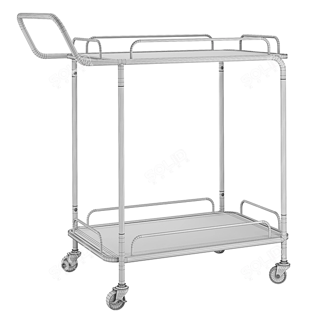 Modern Kitchen Trolley: Galena 3D model image 7