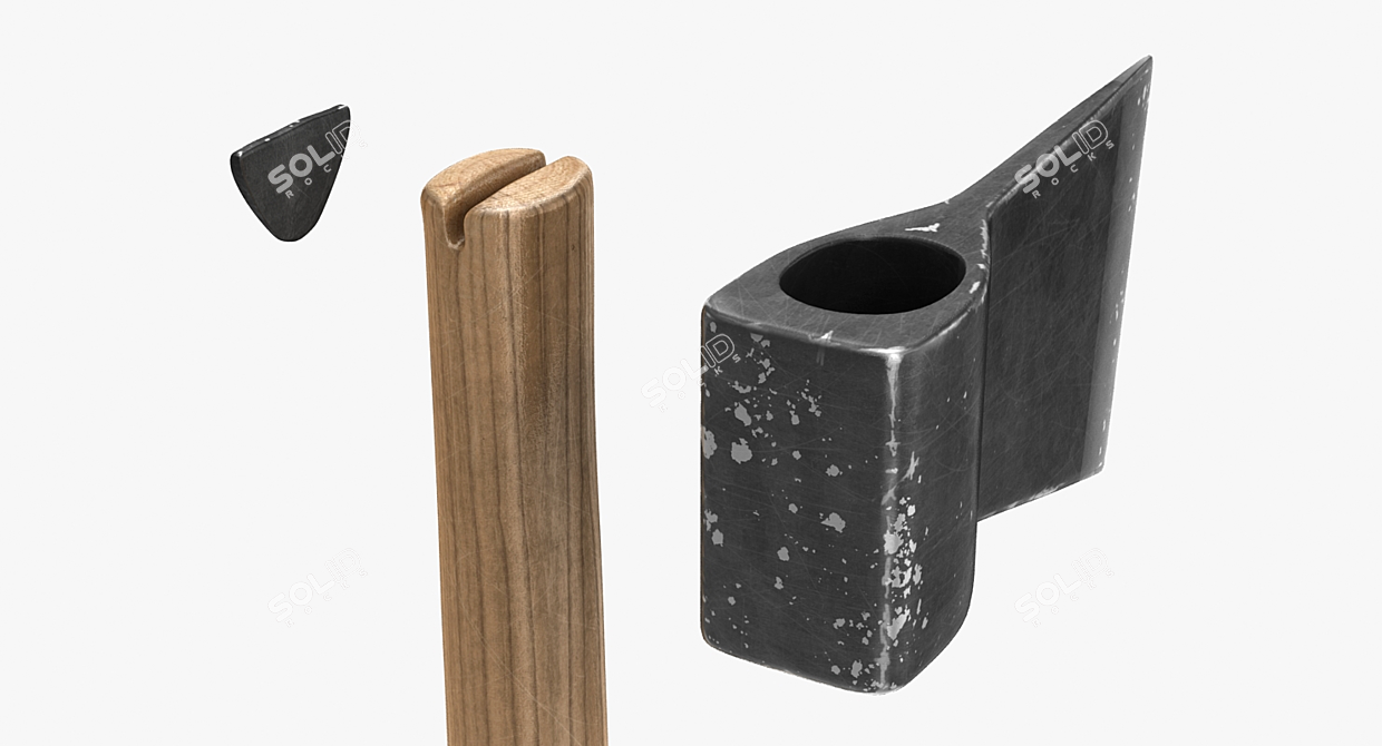 63cm Axe Model 3D model image 5