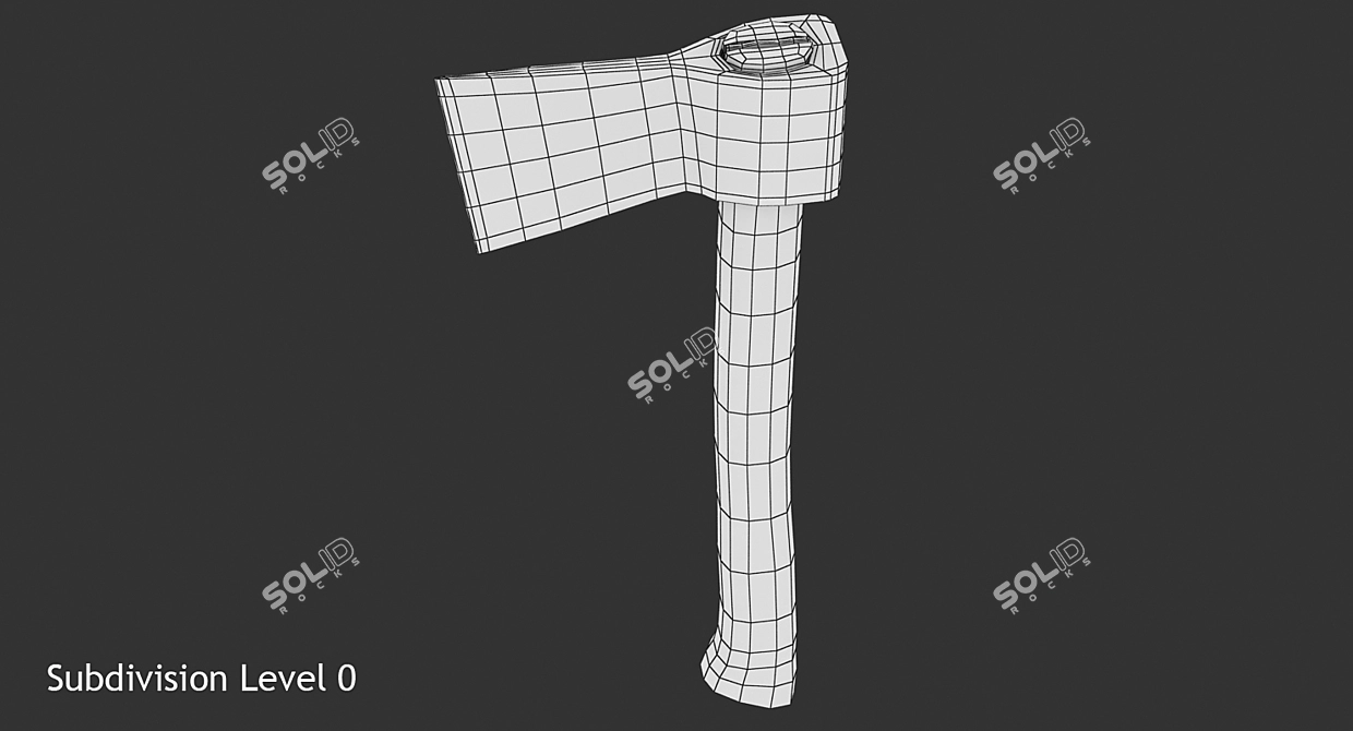 63cm Axe Model 3D model image 6