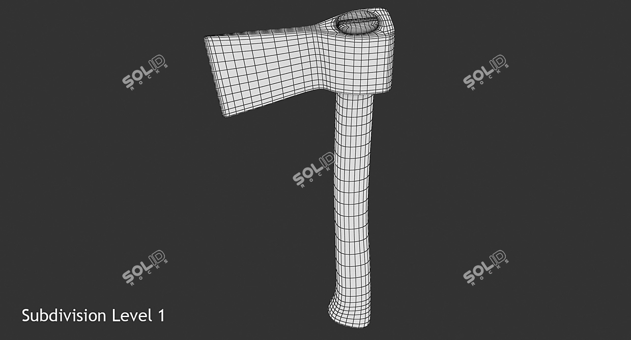 63cm Axe Model 3D model image 7