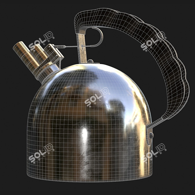 Sleek Alessi 9091 Kettle 3D model image 7