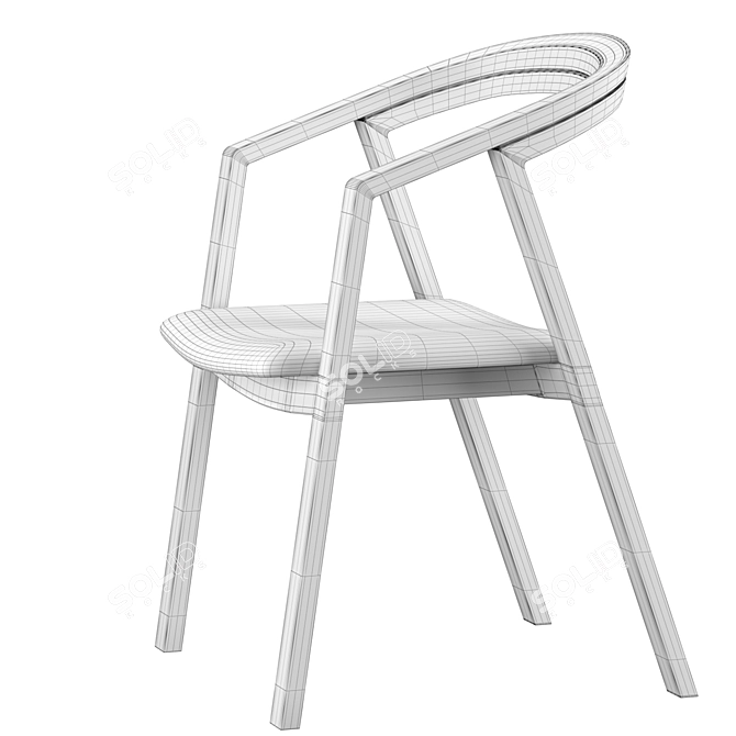 Modern UU Miyazaki Chair 3D model image 6