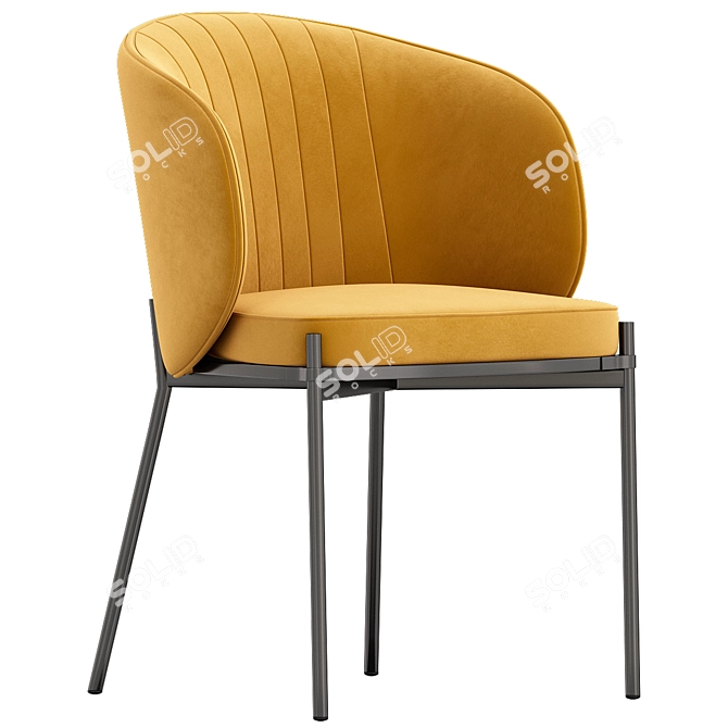 Coral Armchair: Stylish and Comfortable 3D model image 1