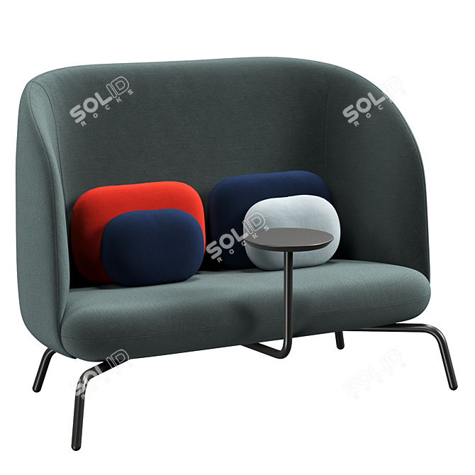 Cozy Nest Sofa 3D model image 1