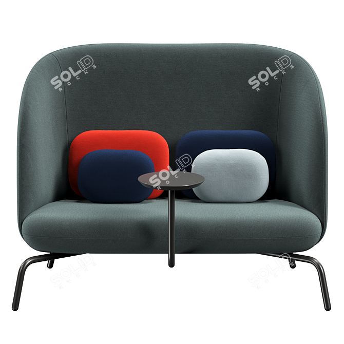 Cozy Nest Sofa 3D model image 2