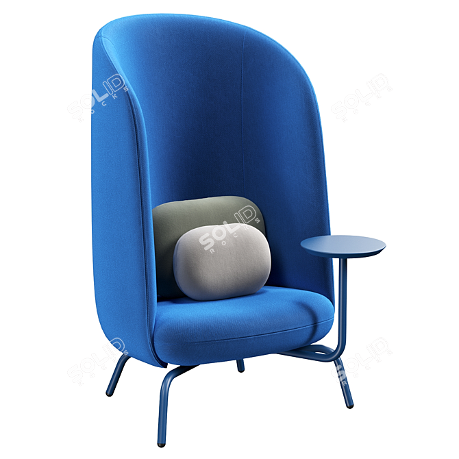 Cozy Nest XL Chair: Ultimate Comfort for Relaxation 3D model image 1