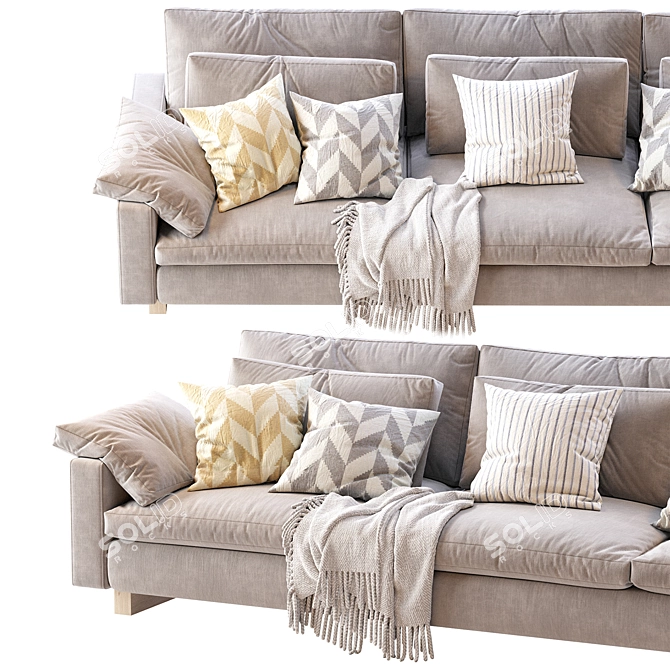 Elegant Harmony Sofa: Timeless Design, Superior Comfort 3D model image 3