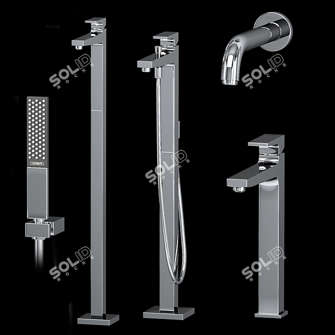 Hansgrohe Rainfinity Metropol Set: Ultimate Shower Experience 3D model image 4