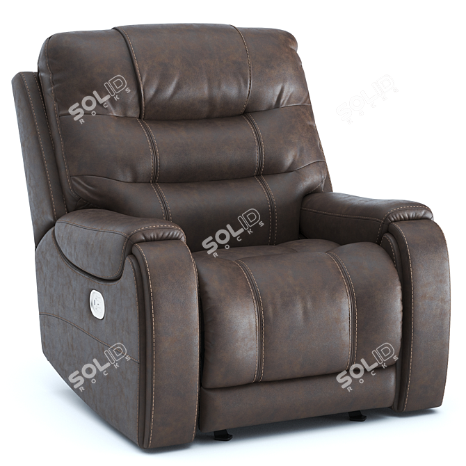 Luxury Recline: Yacolt Power Armchair 3D model image 1