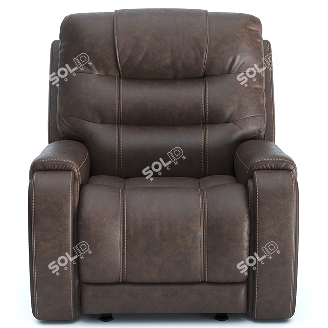 Luxury Recline: Yacolt Power Armchair 3D model image 2