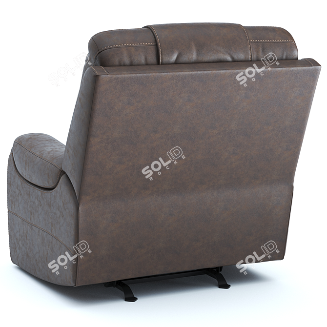 Luxury Recline: Yacolt Power Armchair 3D model image 3