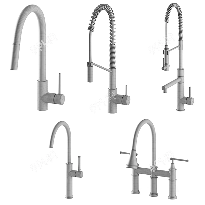 Elevate Your Kitchen: KRAUS Faucets 3D model image 7
