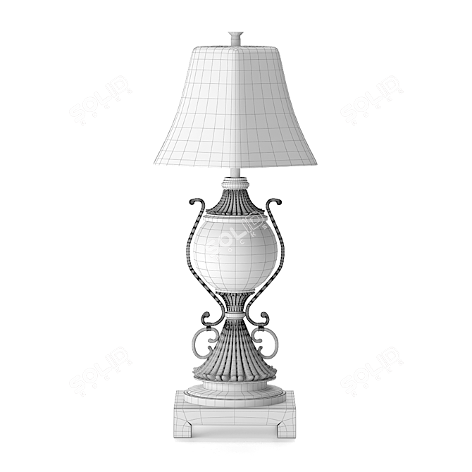 Sleek Modern Lamp Shade 3D model image 2