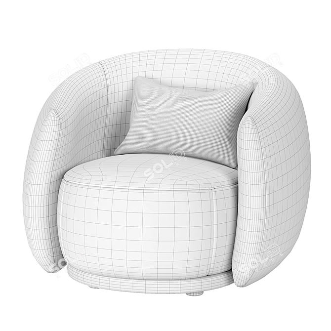 Cozy Cocoon Chair: Moroso Pacific 3D model image 4