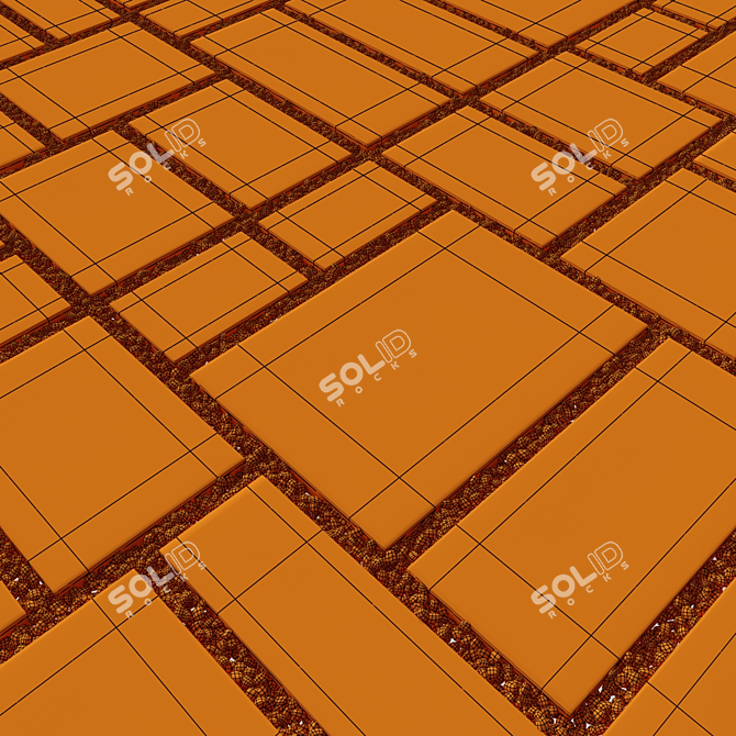 Pebble Paving Tile: Versatile, High-Quality Solution 3D model image 7