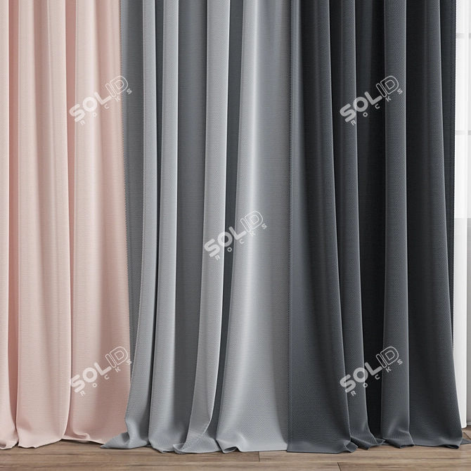 Polygonal Model Curtain: High Quality 3D Archive 3D model image 3