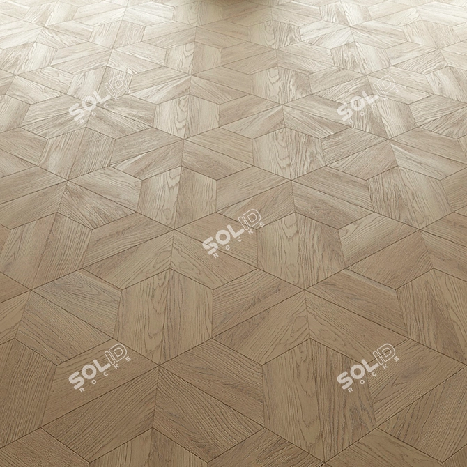 Finex Arezzo: Oak Wood Tile 3D model image 1