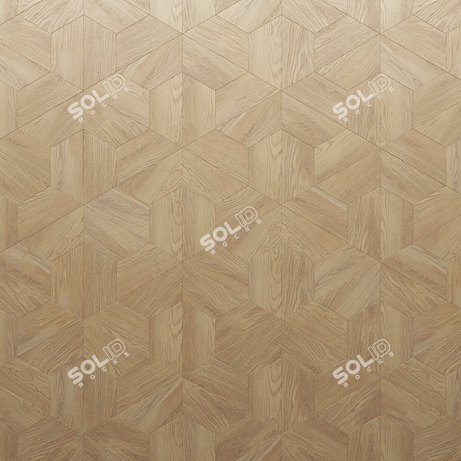 Finex Arezzo: Oak Wood Tile 3D model image 2