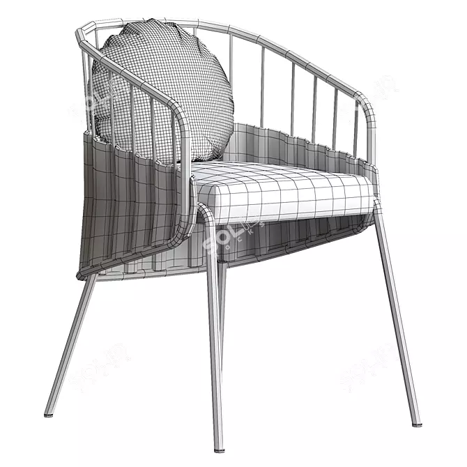 Modern AVE YOSO Lima Chair 3D model image 6