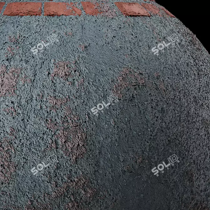 Concrete Wall Materials: PBR, 2 Color, 4K 3D model image 5