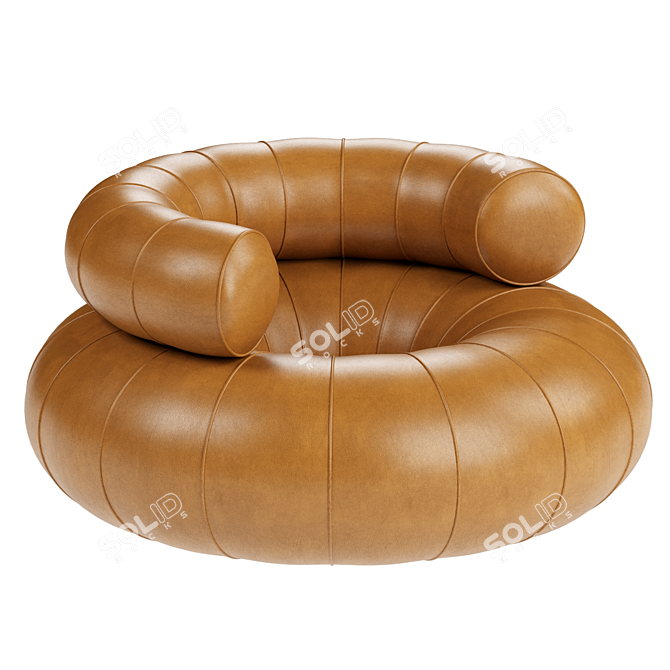 Comfy Convertible Sofa Bed 3D model image 2