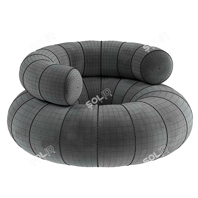 Comfy Convertible Sofa Bed 3D model image 4