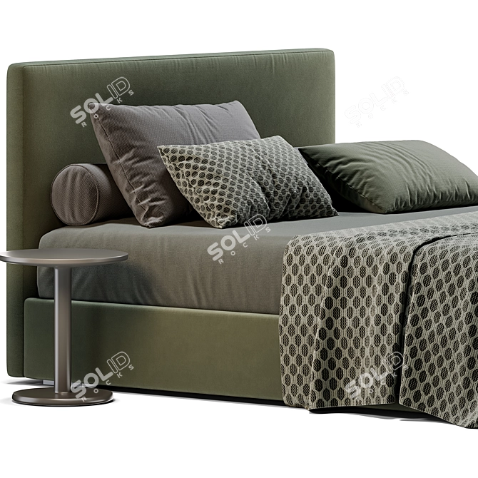 Elegant Lema Camille Bed: 3D Model & Render Files 3D model image 2